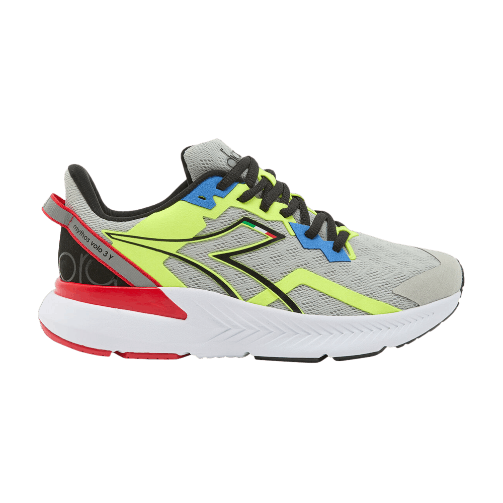 Кроссовки Diadora Mythos Volo 3 Big Kid 'Silver Black Yellow'
