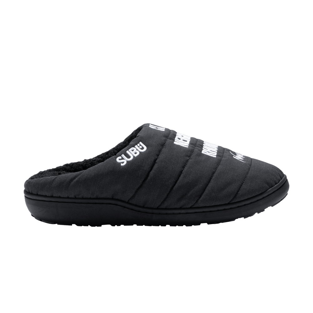 NANGA x SUBU x Neighborhood Takibi Quilted Slipper 'Black White'