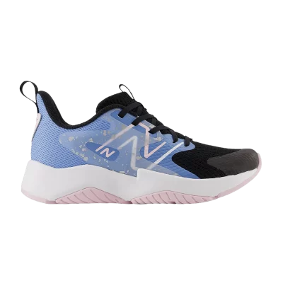 New Balance Rave Run v2 Big Kid 'Black Blue Laguna Paint Splatter'