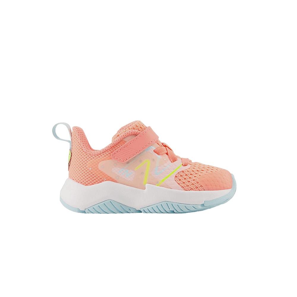 Кроссовки New Balance Rave Run v2 Bungee Lace Toddler X-Wide 'Grapefruit Hi-Lite'