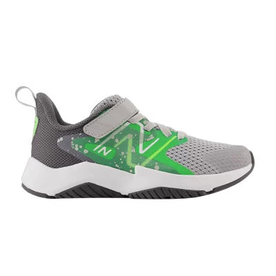 New Balance Rave Run v2 Bungee Lace Top Strap Big Kid 'Raincloud Pixel Green'