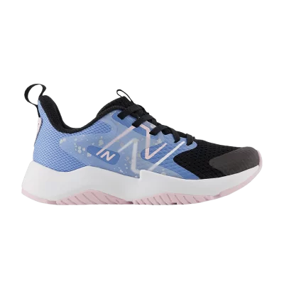 New Balance Rave Run v2 Little Kid 'Black Blue Laguna Paint Splatter'