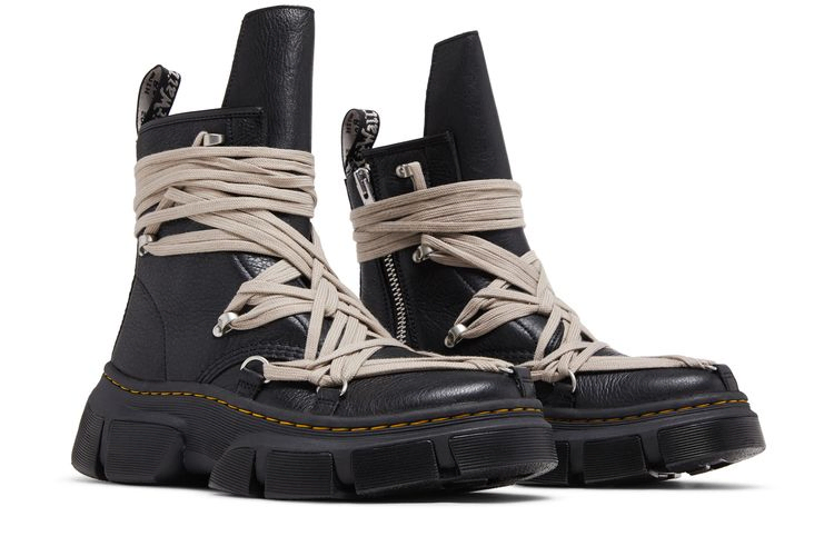 Rick Owens Dr.Martens 1460 mega リック マーチン Кроссовки Dr. Martens Rick Owens x 1460 DMXL Megalace Boot 'Black