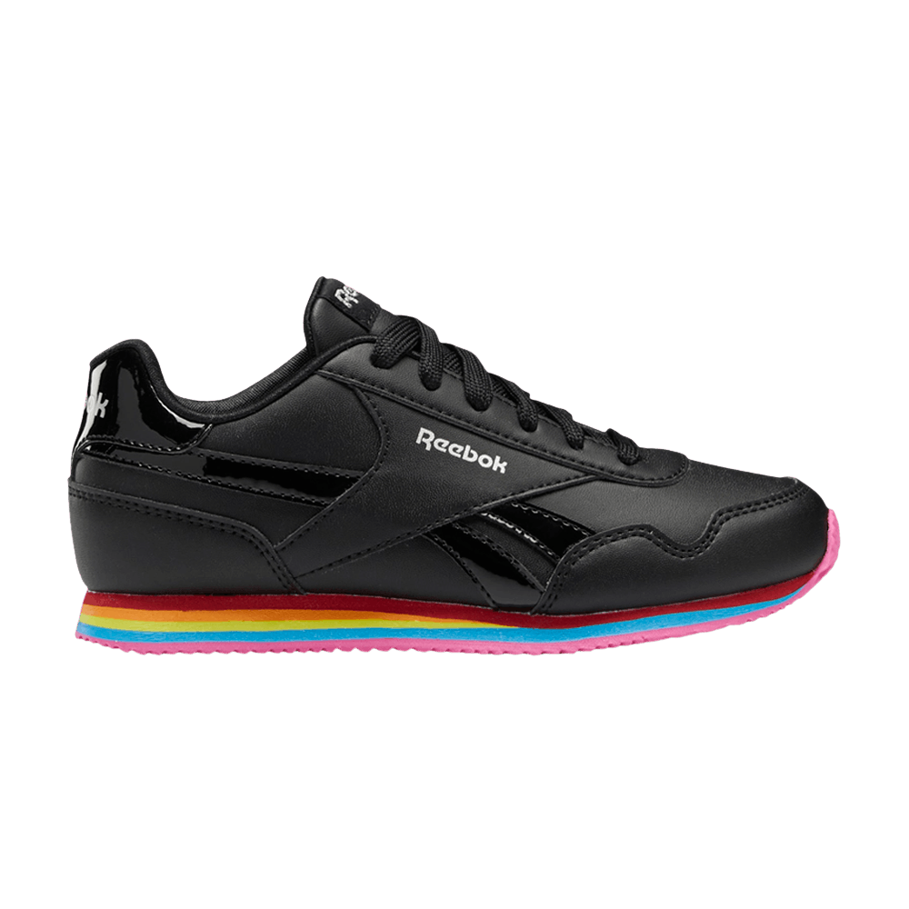 Кроссовки Reebok Royal Classic Jog 3 Little Kid 'Black Rainbow'