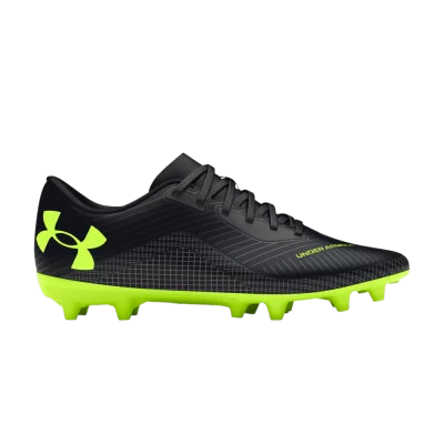 Under Armour Shadow Select 2 FG Jr 'Black High Vis Yellow'