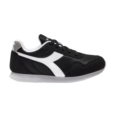 Diadora Simple Run Big Kid 'Black White'