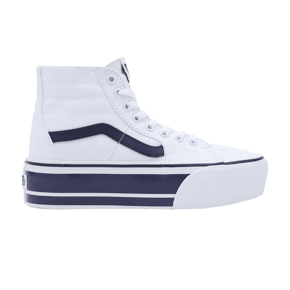 Кроссовки Vans Sk8-Hi Tapered Stackform 'Sport Stripes - True White Navy'