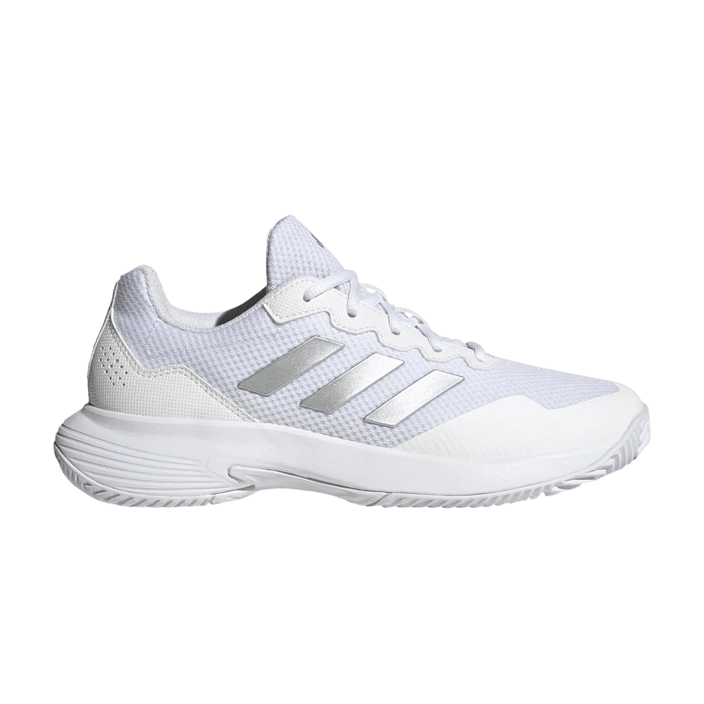 Кроссовки Adidas Wmns GameCourt 2.0 'White Silver Metallic'