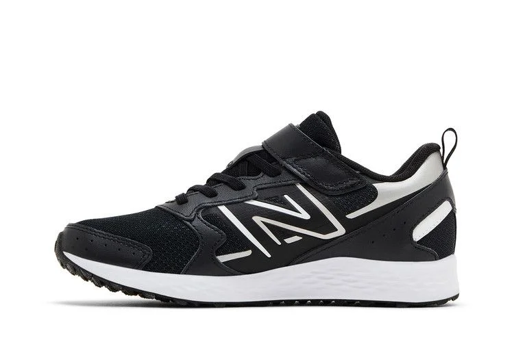 Кроссовки New Balance Fresh Foam 650 Bungee Lace Top Strap Big Kid 'Black Metallic Silver'