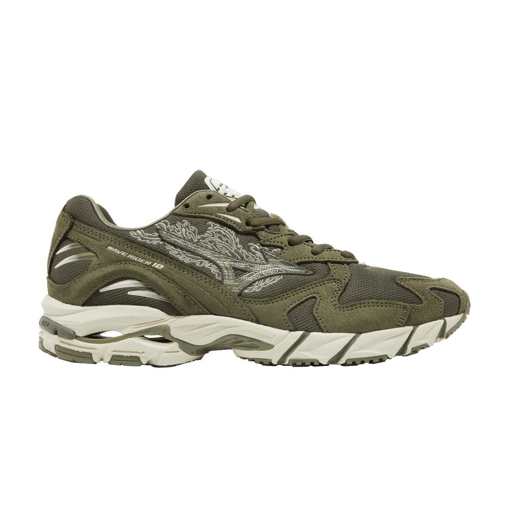 Кроссовки Mizuno Maharishi x Wave Rider 10 'Fire Phoenix'