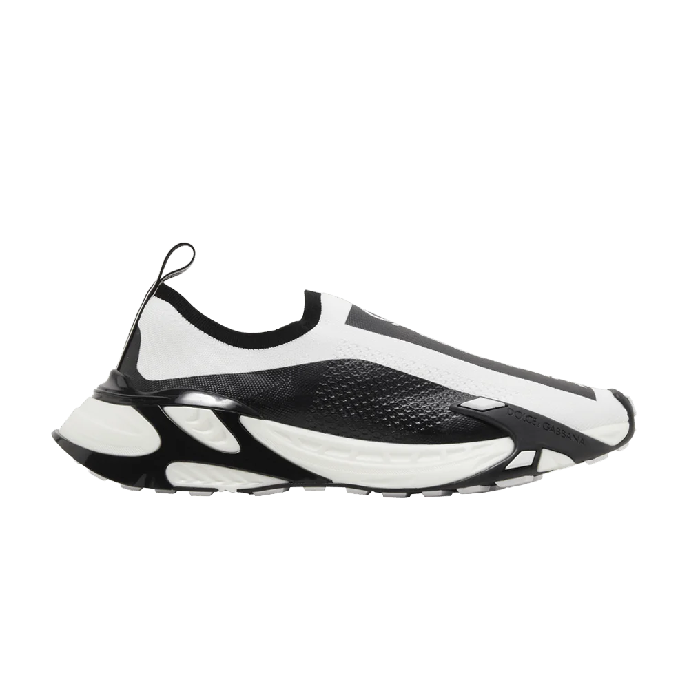 Кроссовки Dolce & Gabbana Stretch Mesh Fast Sneaker 'White Black'
