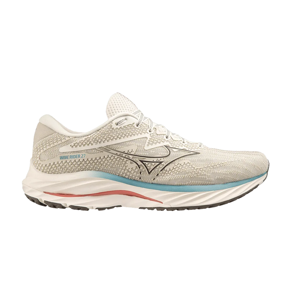 Кроссовки Mizuno Wave Rider 27 'Snow White Granite Grey'