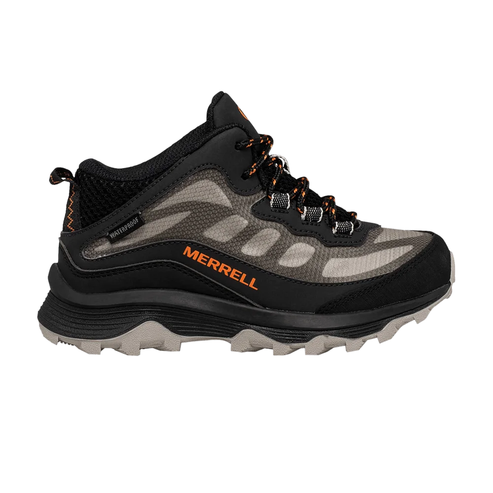 Кроссовки Merrell Moab Speed Mid Big Kid 'Black Orange'