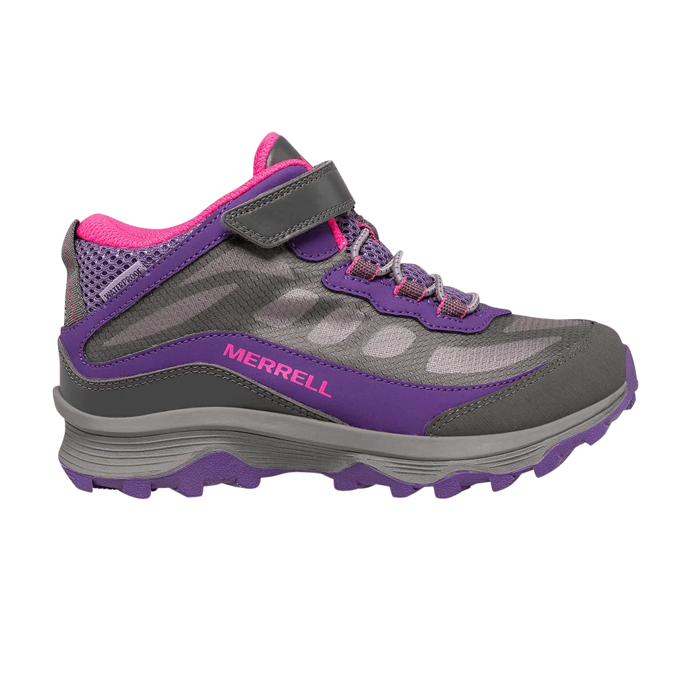 Кроссовки Merrell Moab Speed Mid AC Big Kid 'Grey Purple'