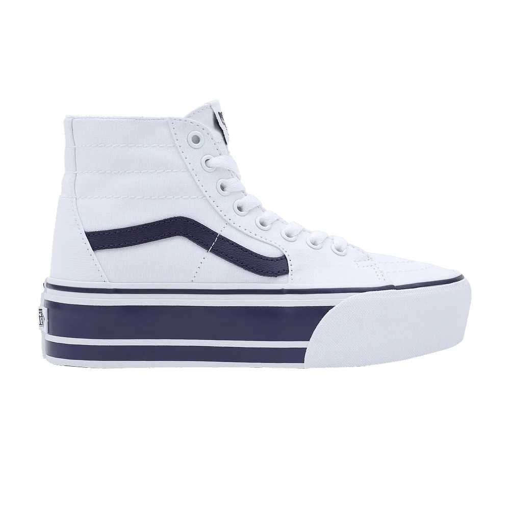 Vans Sk8-Hi Tapered Stackform 'Sport Stripes - True White Navy'