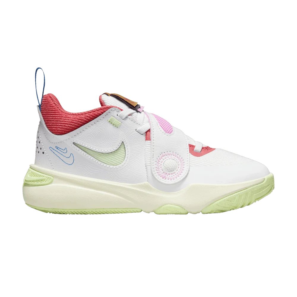 Кроссовки Nike Team Hustle D11 PS 'Summit White Barely Volt'