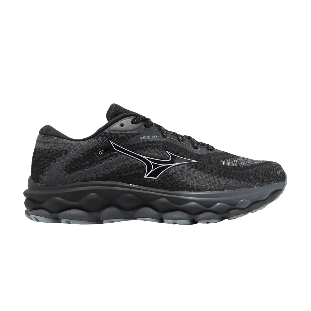 Кроссовки Mizuno Wave Sky 7 Super Wide 'Black Nickel'