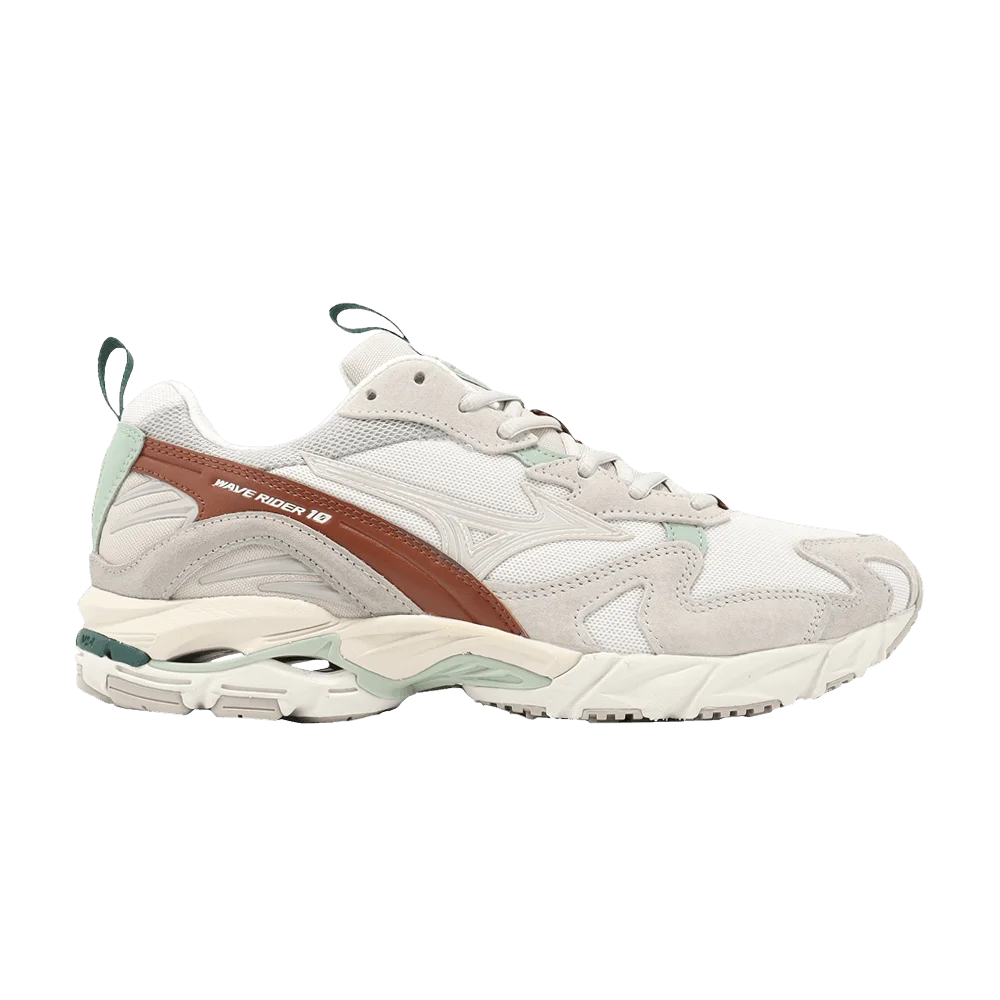 Кроссовки Mizuno Wave Rider 10 Premium 'Silver Cloud White Sand'