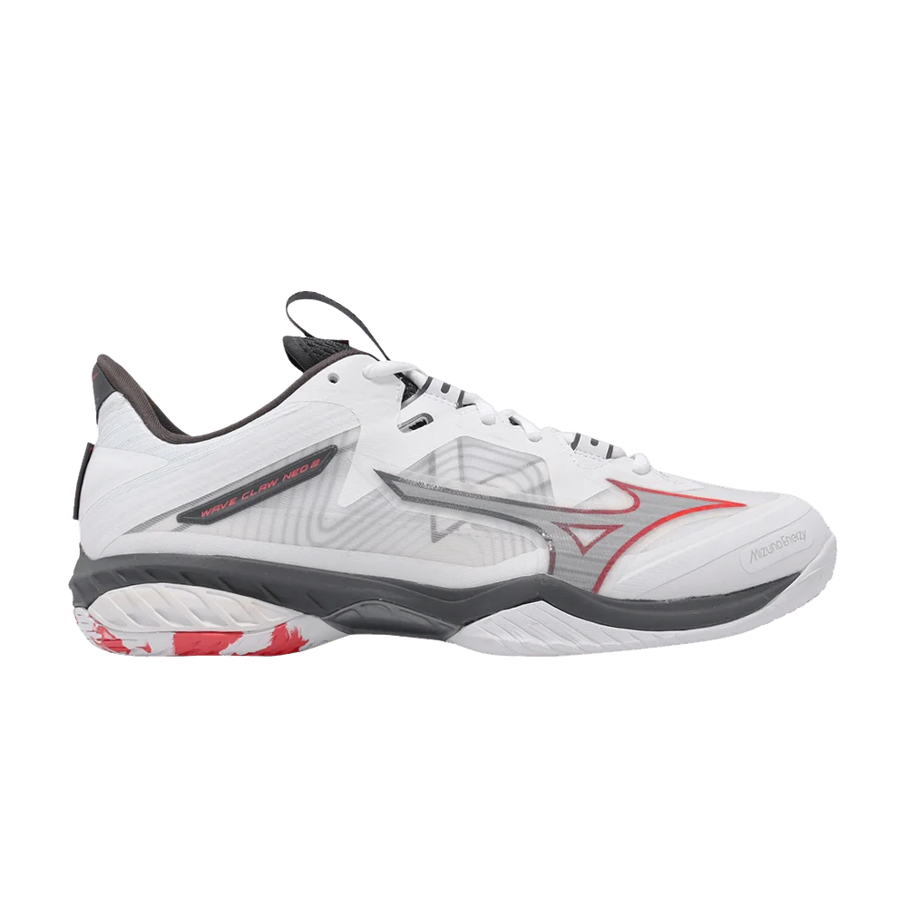 Кроссовки Mizuno Wave Claw Neo 2 Wide 'White Radiant Red Ebony'