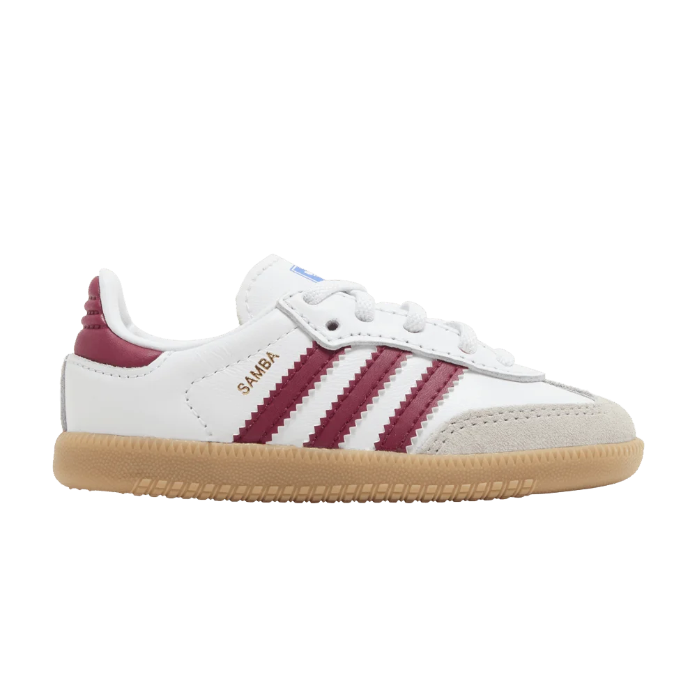 Кроссовки adidas Samba OG I 'White Collegiate Burgundy Gum'