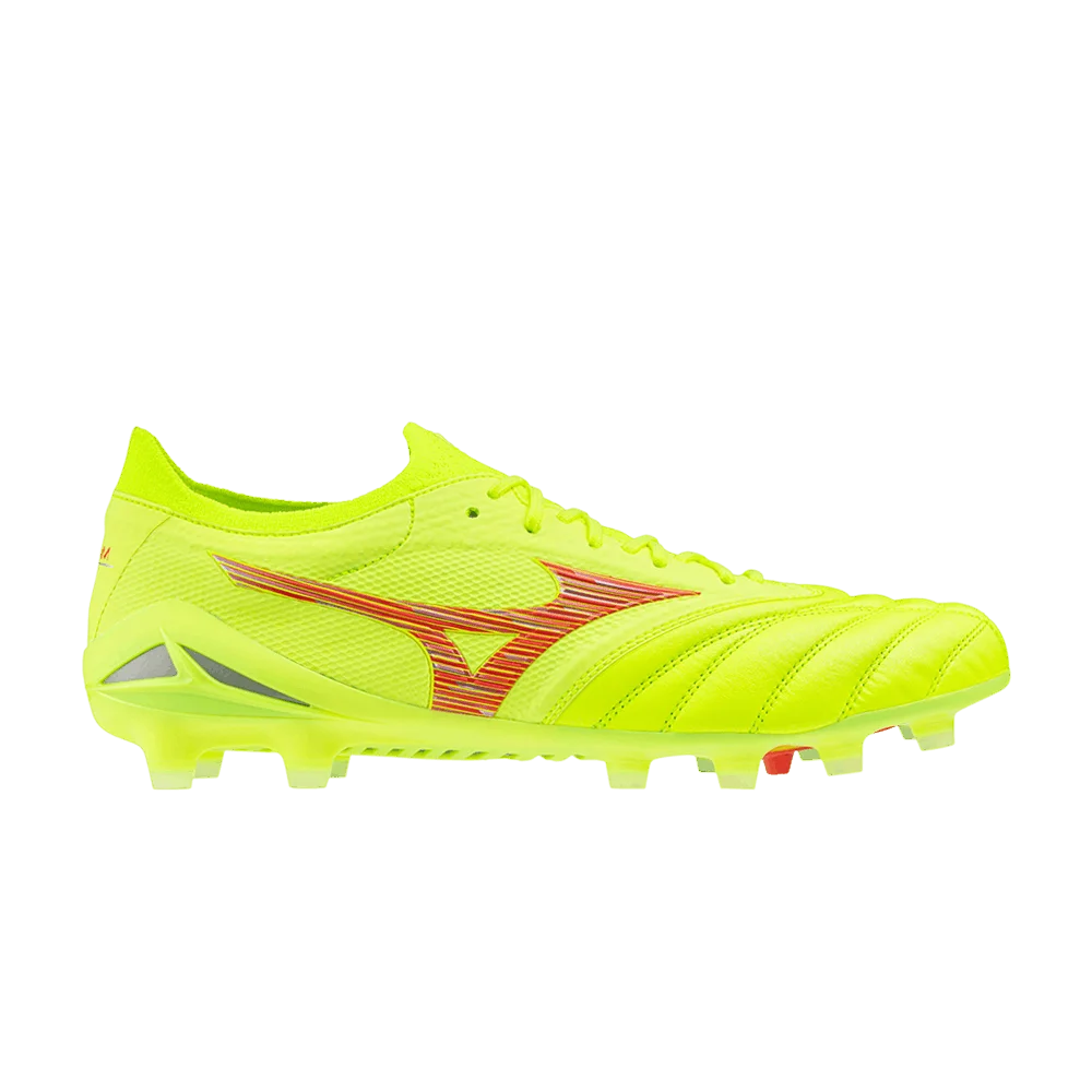 Кроссовки Mizuno Morelia Neo 4 Beta Made in Japan 'Safety Yellow Fiery Coral'