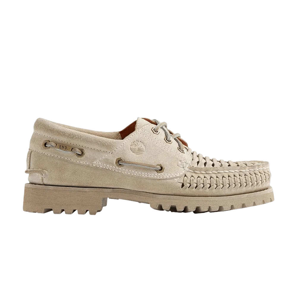 Кроссовки END. x Timberland 3-Eye Classic Lug Boat 'White Suede'