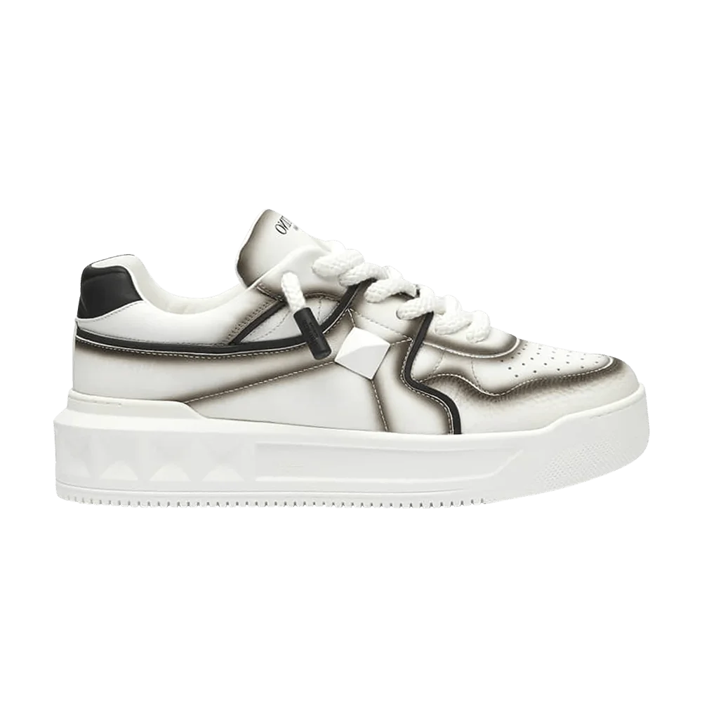 Кроссовки Valentino One Stud Low 'White Black Fade'