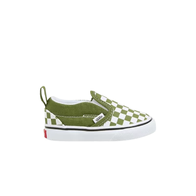 Vans Slip-On V Toddler 'Checkerboard - Pesto'