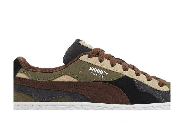 Кроссовки Puma Suede 'Camowave - Olive Chestnut Brown'