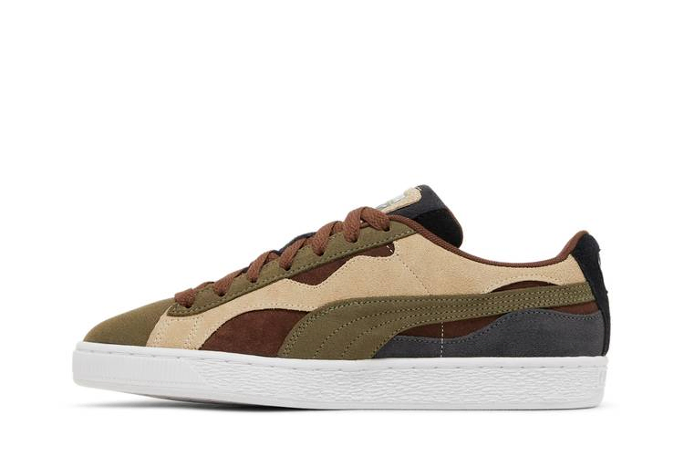 Кроссовки Puma Suede 'Camowave - Olive Chestnut Brown'