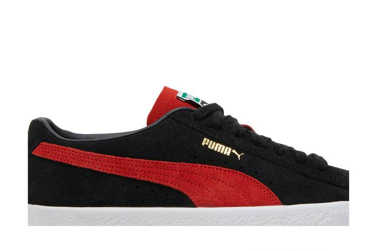 Кроссовки Puma Suede VTG Teams 'Black Burnt Red'
