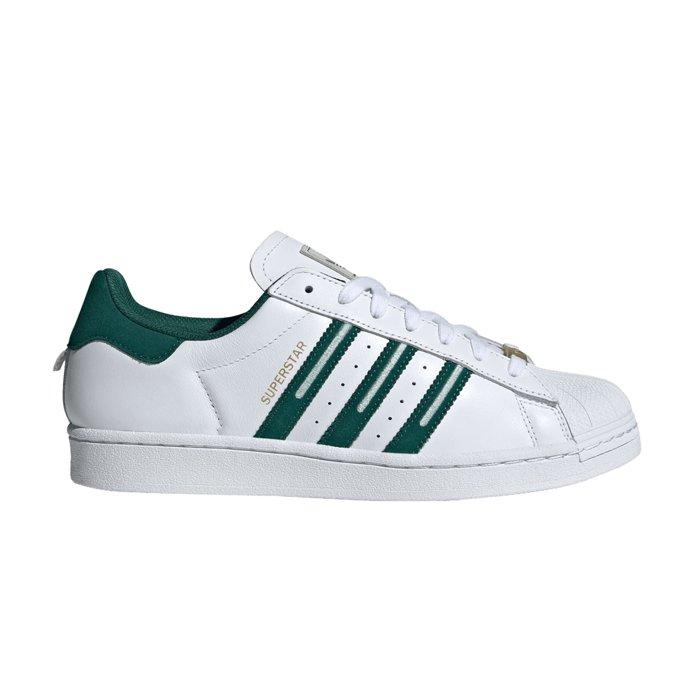 Кроссовки adidas Superstar 'Embroidered Green Stripes'