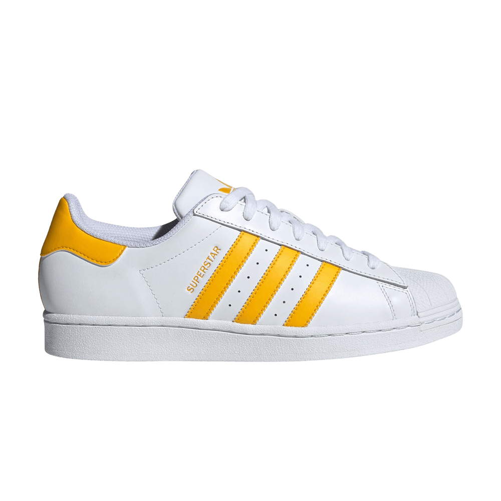 Кроссовки adidas Superstar 'White Crew Yellow'