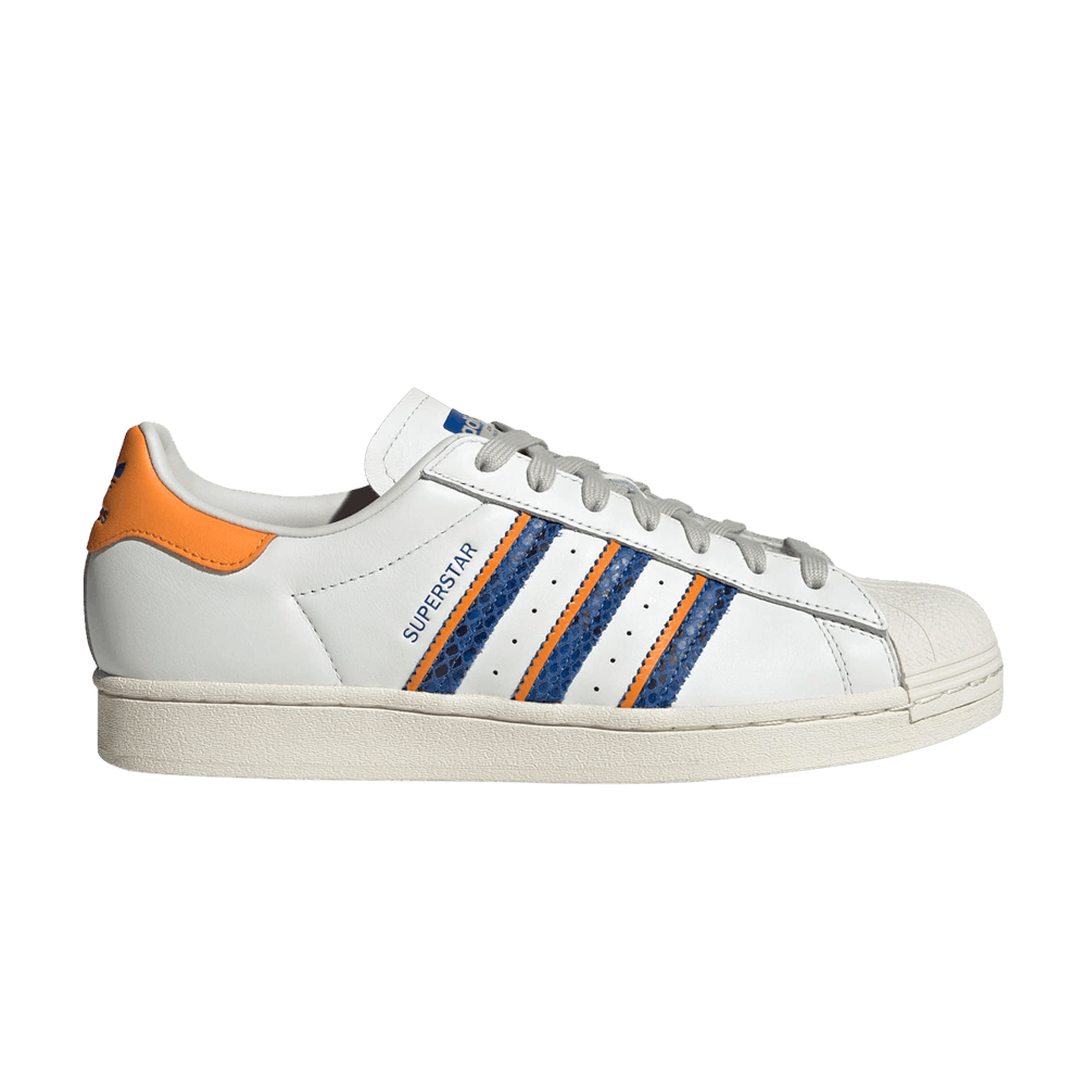 adidas Superstar White Orange Rush Snakeskin FZ6476