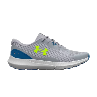 Under Armour Surge 3 GS 'Grey High Vis Yellow'