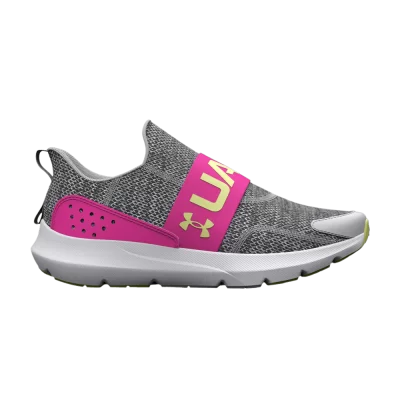 Under Armour Surge 3 Slip GS 'Halo Grey Rebel Pink'