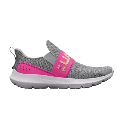 Under Armour Surge 3 Slip PS 'Halo Grey Rebel Pink'