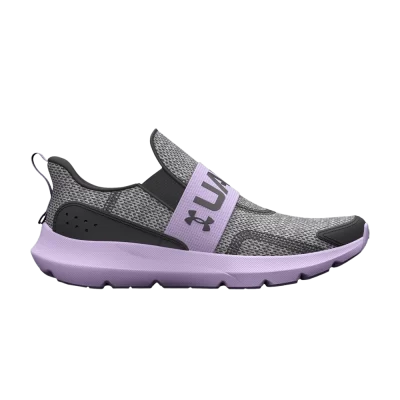 Under Armour Surge 3 Slip PS 'Jet Grey Nebula Purple'