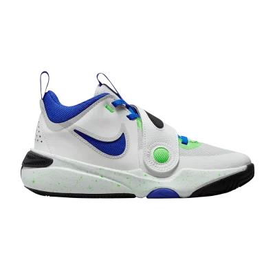 Nike Team Hustle D11 GS 'Green Strike Racer Blue'