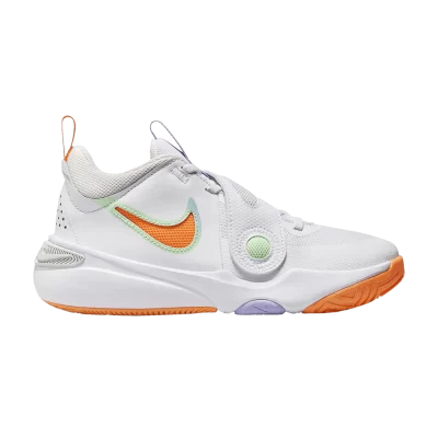 Nike Team Hustle D11 GS 'White Total Orange'