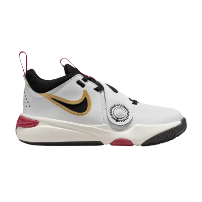 Nike Team Hustle D11 PS 'White Gold University Red'