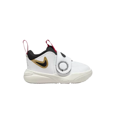 Nike Team Hustle D11 TD 'White Gold University Red'