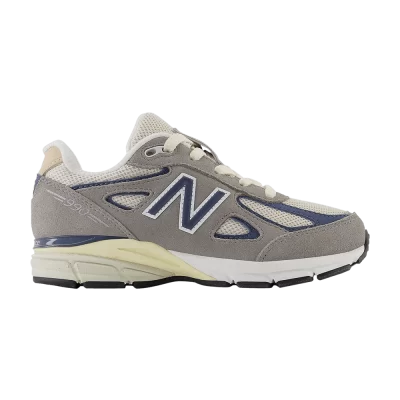 New Balance 990v4 Little Kid Wide 'Grey Day 2023'