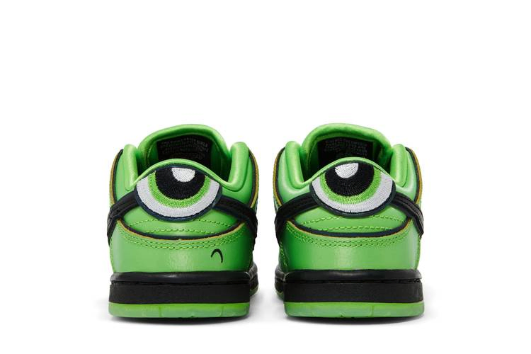 Кроссовки Nike The Powerpuff Girls x Dunk Low Pro SB QS TD 'Buttercup'