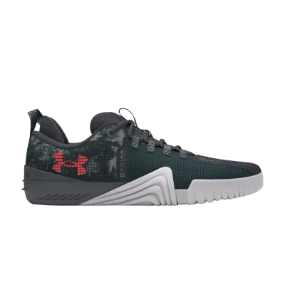 Under Armour TriBase Reign 6 'Grey Void Rush Red Camo'