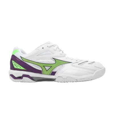 Mizuno Wave Fang Pro 'White Purple Green'