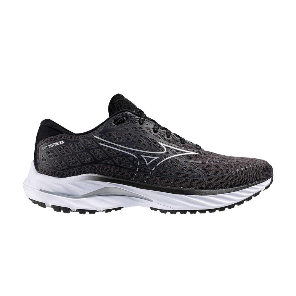 Кроссовки Mizuno Wave Inspire 20 2E Wide 'Ebony White'