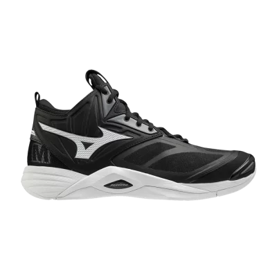 Mizuno Wave Momentum 2 Mid 'Black White'