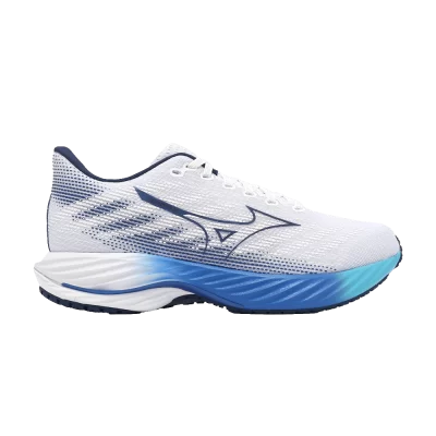 Mizuno Wave Rider 28 Super Wide 'White Estate Blue'