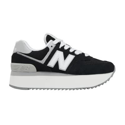 New Balance Wmns 574+ 'Black White'